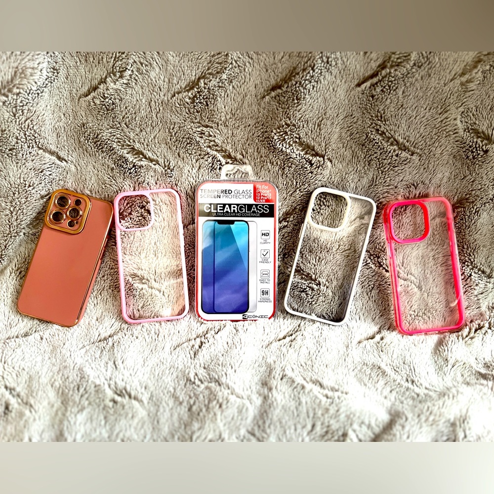 iPhone 13 cases and tempered glass kit